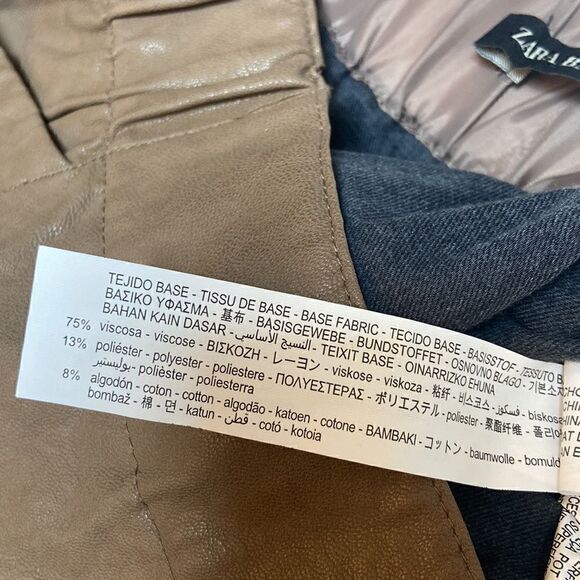 Zara Faux Leather Mini Skirt with Pockets - Picture 10 of 10